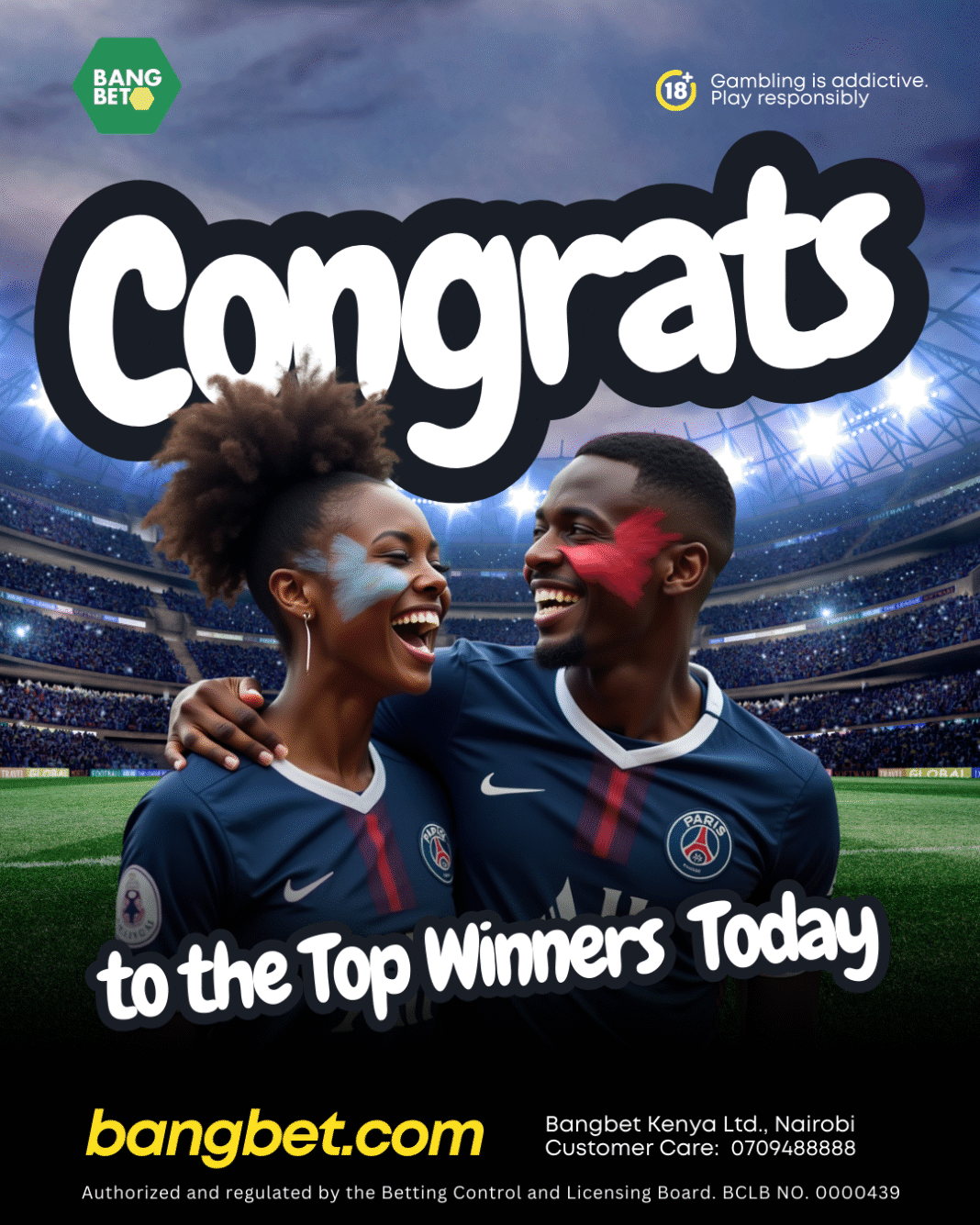 Celebrating 6 Daily Jackpot Winners at Bangbet Kenya