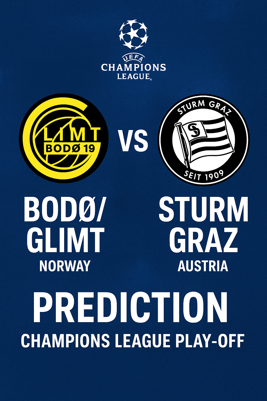 Bodø/Glimt vs Sturm Graz Prediction – Champions League Play-off