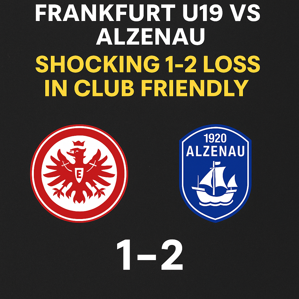 Frankfurt U19 vs Alzenau: Shocking 1-2 Loss in Club Friendly