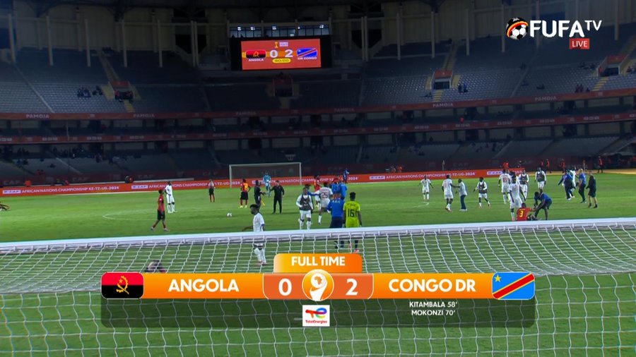 DR Congo Beat Angola 2-0 – CHAN  Highlights
