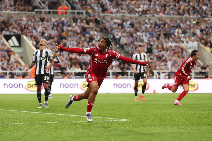 Rio Ngumoha’s Last-Minute Goal Sends Liverpool Past Newcastle