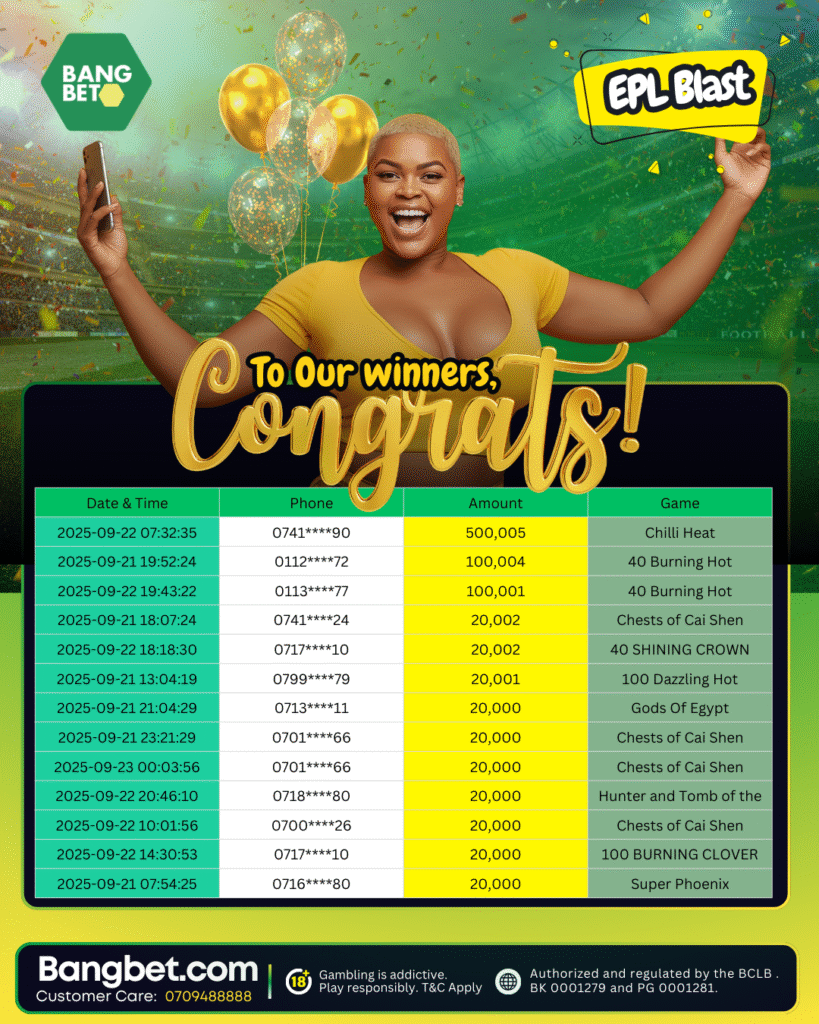 13 Lucky Winners Walk Home with Real Cash in Bangbet Kenya Daily Jackpots