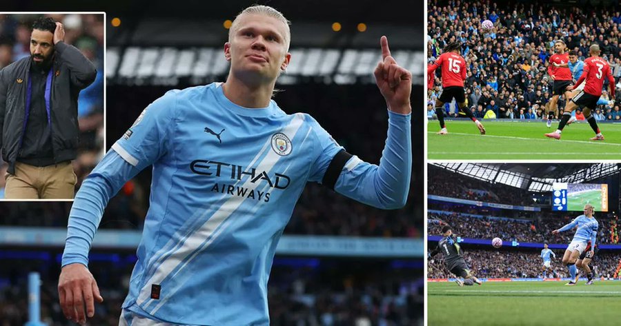 Man City 3-0 Man United: Haaland Brace Seals Derby Dominance