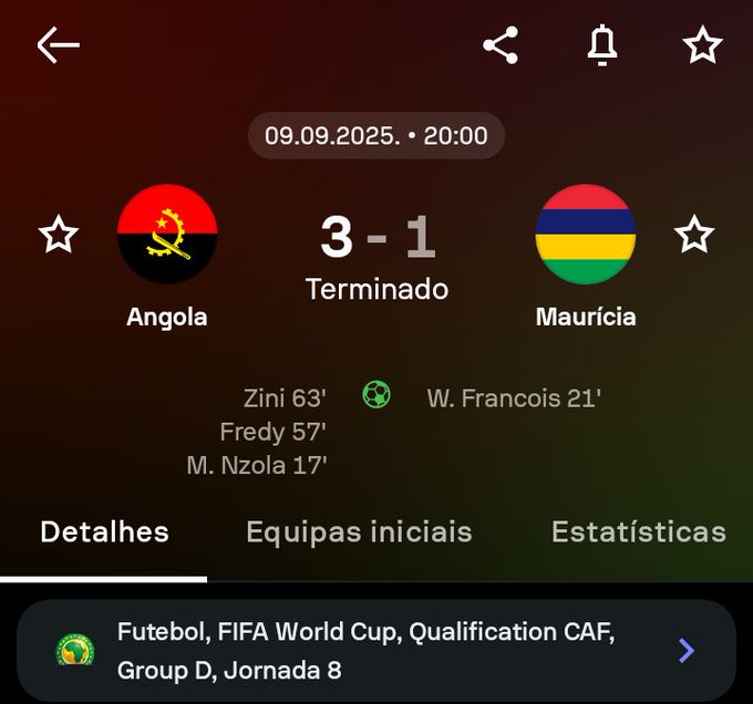 Angola Beat Mauritius 3-1 in World Cup Qualifiers