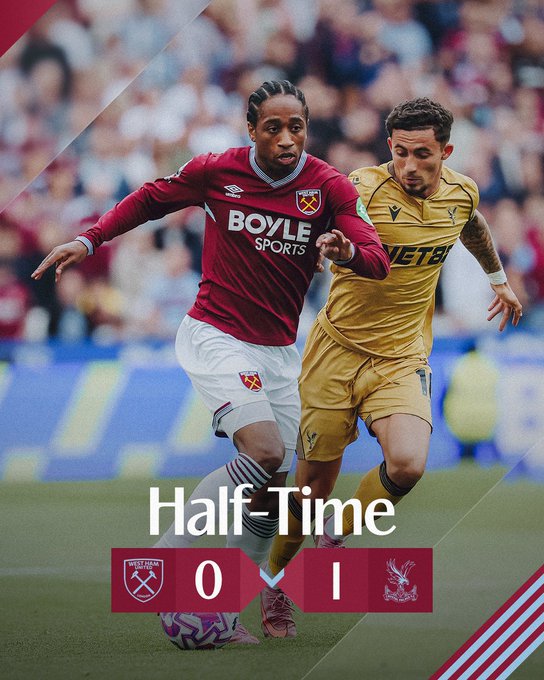 Premier League: West Ham Suffer Again as Palace Stay Unbeaten