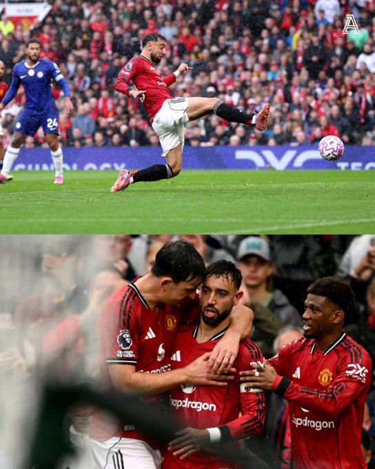 Manchester United Beat Chelsea 2-1 as Fernandes Hits 100 Goals