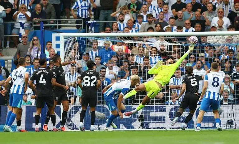 Brighton shocks Man City to Claim First EPL Victory