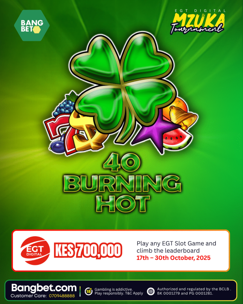 EGT Digital Mzuka Tournament: Win Your Share of KES 700,000 with Bangbet!