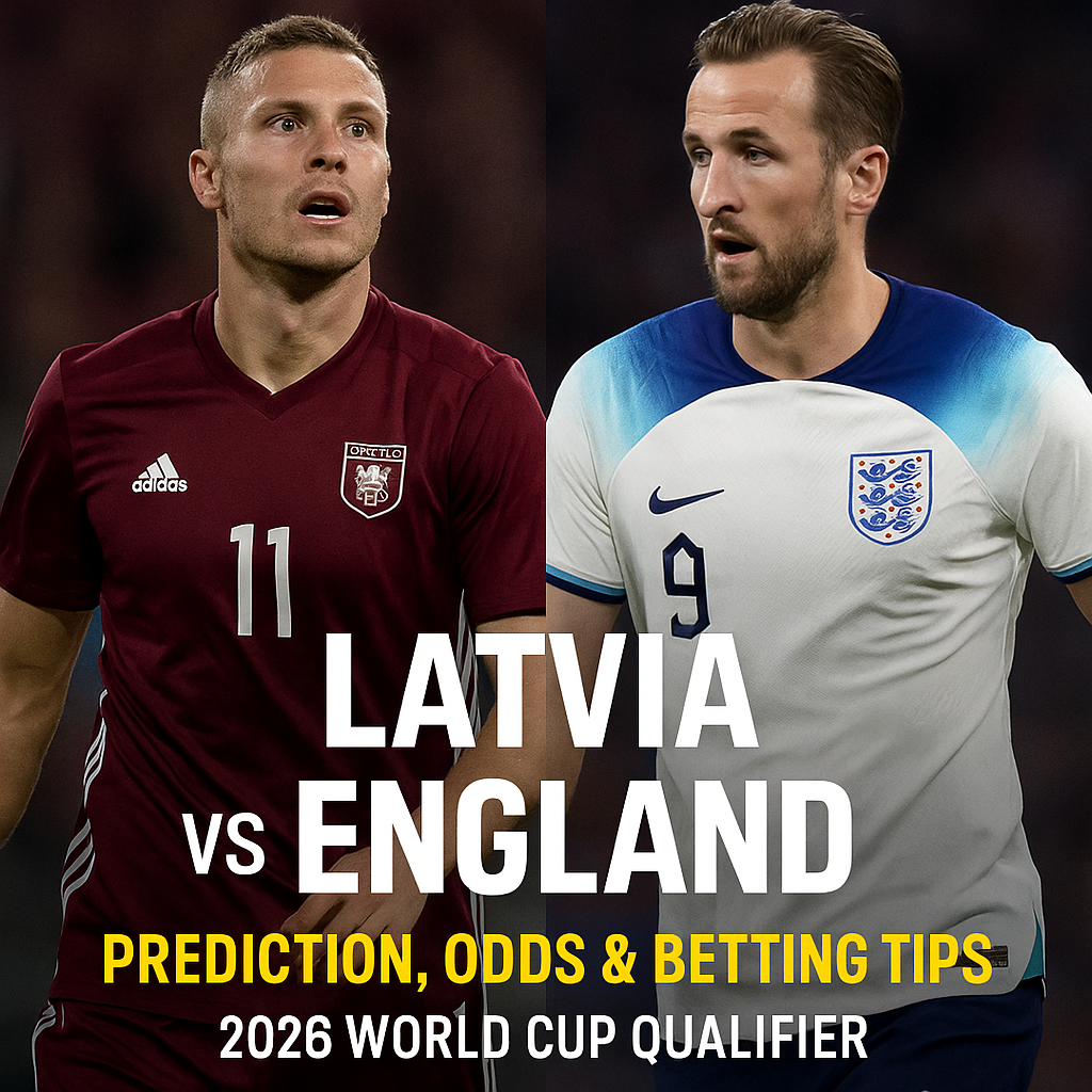 Latvia vs England Betting Tips Today – 2026 World Cup Qualifier