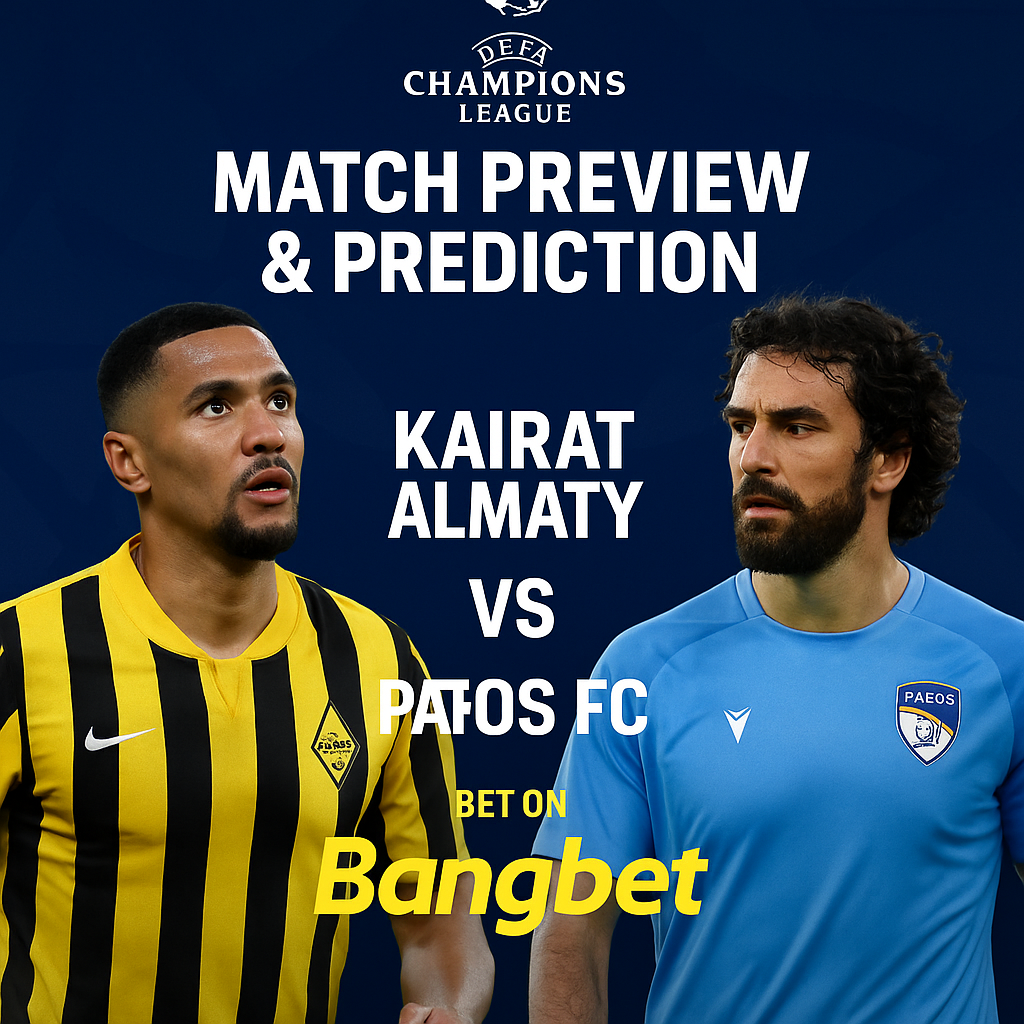 Match Preview and Prediction: Kairat Almaty vs Pafos FC