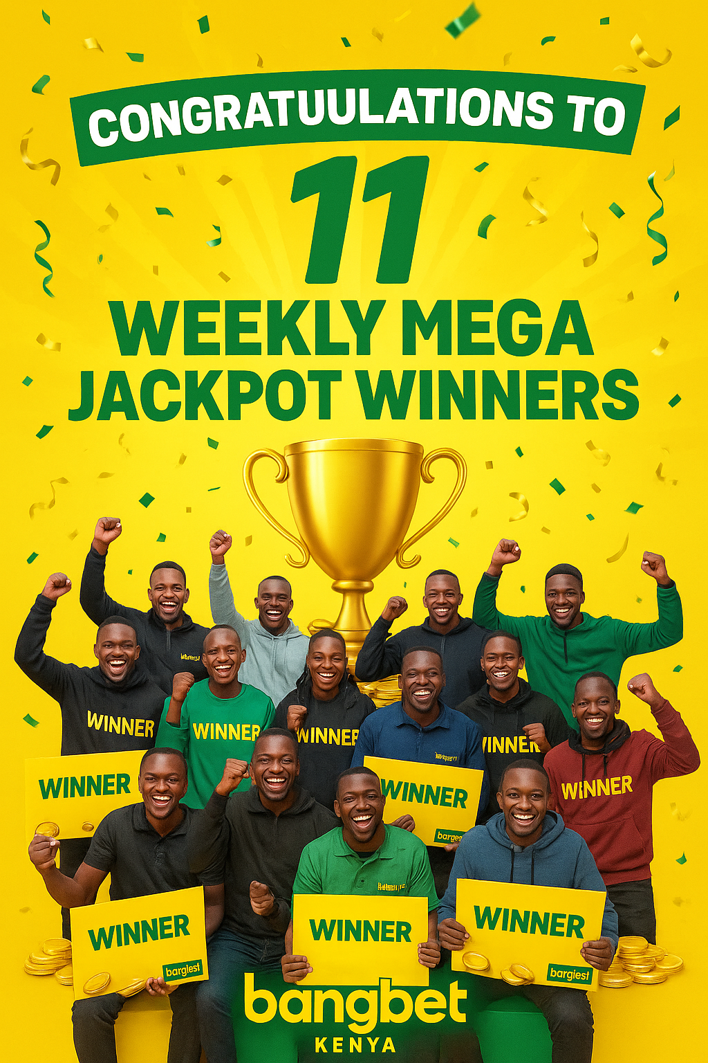 Bangbet Kenya Celebrates This Week’s Mega Million Jackpot Winners!