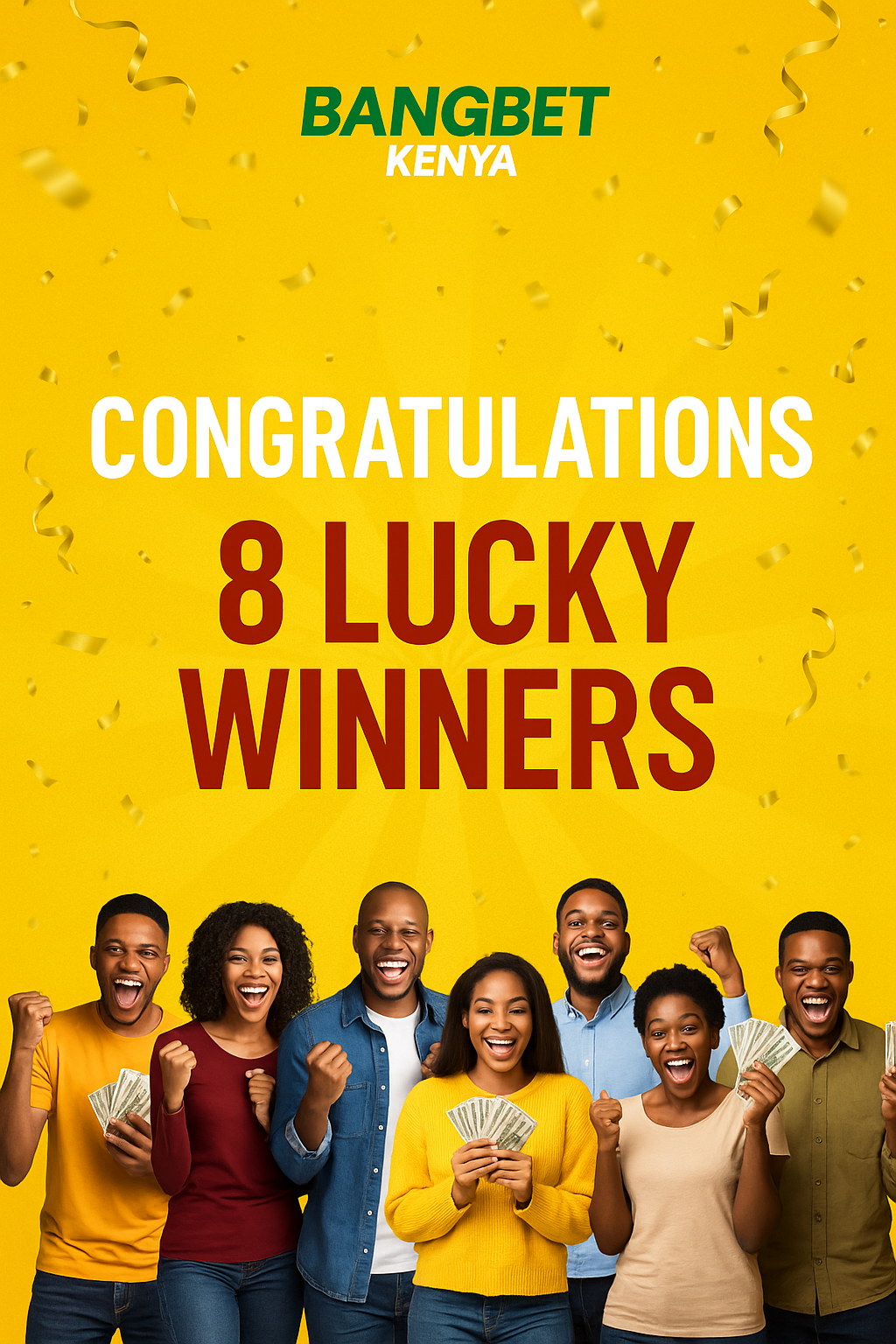 8 Lucky Kenyans Win Big in the BangBet Daily Jackpot
