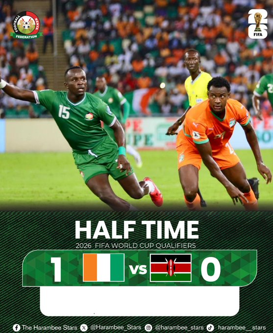 Ivory Coast vs Kenya: Elephants Crush Harambee Stars 3-0 in World Cup Qualifier