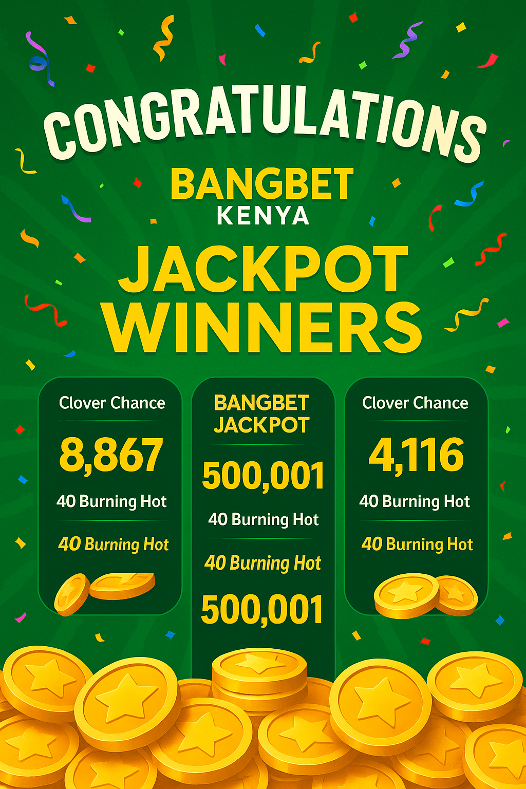 Bangbet Kenya Daily Jackpot Winners Spotlight – Big Wins