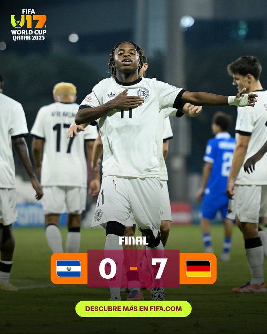 Germany U17 Crush El Salvador 7–0 at U17 World Cup