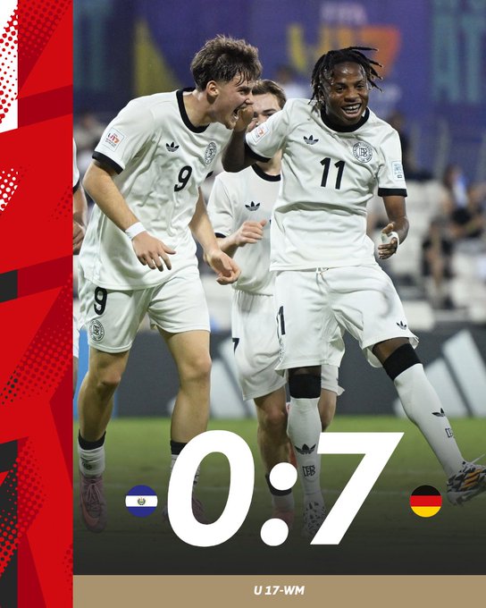 Germany U17 Crush El Salvador 7–0 at U17 World Cup