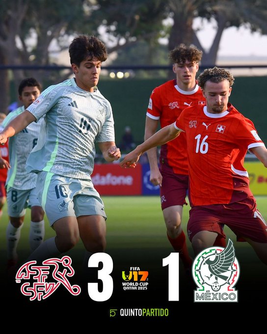 Switzerland U17 vs Mexico U17: Swiss Triumph 3–1 in World Cup Clash