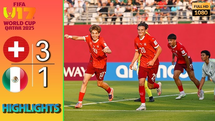 Switzerland U17 vs Mexico U17: Swiss Triumph 3–1 in World Cup Clash
