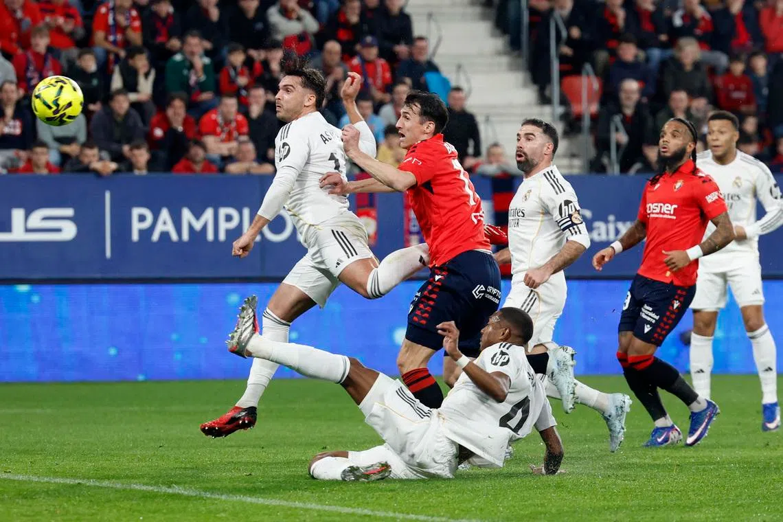 Osasuna 2-1 Real Madrid: Late Stunner Ends Los Blancos’ Unbeaten Run in LaLiga
