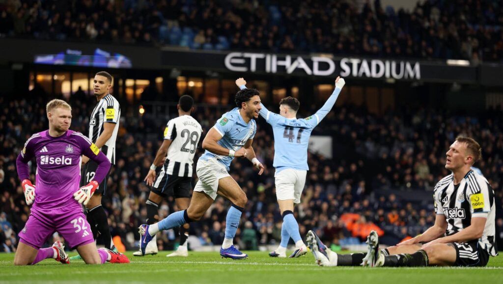 Man City Beat Newcastle to reach the Carabao Cup Final vs Arsenal