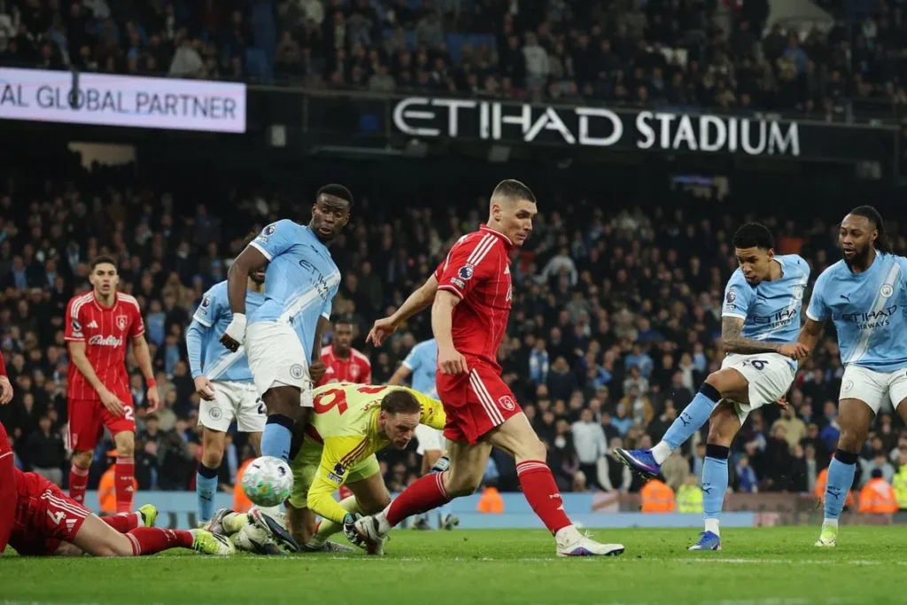 Manchester City 2–2 Nottingham Forest: City Slip in Title Race After Etihad Thriller
