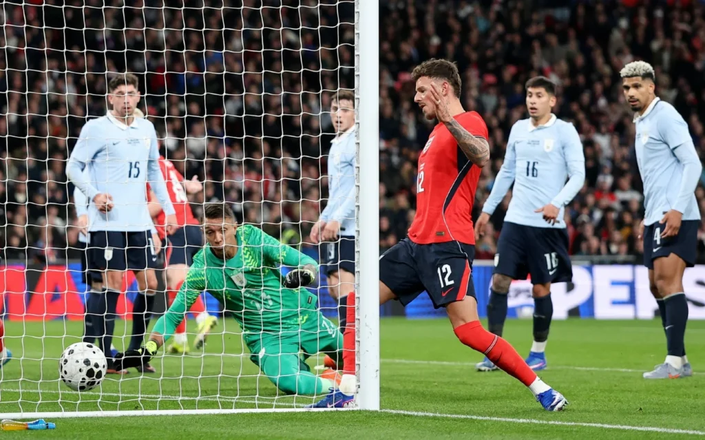 England 1-1 Uruguay: Valverde’s Late Penalty Snatches Draw