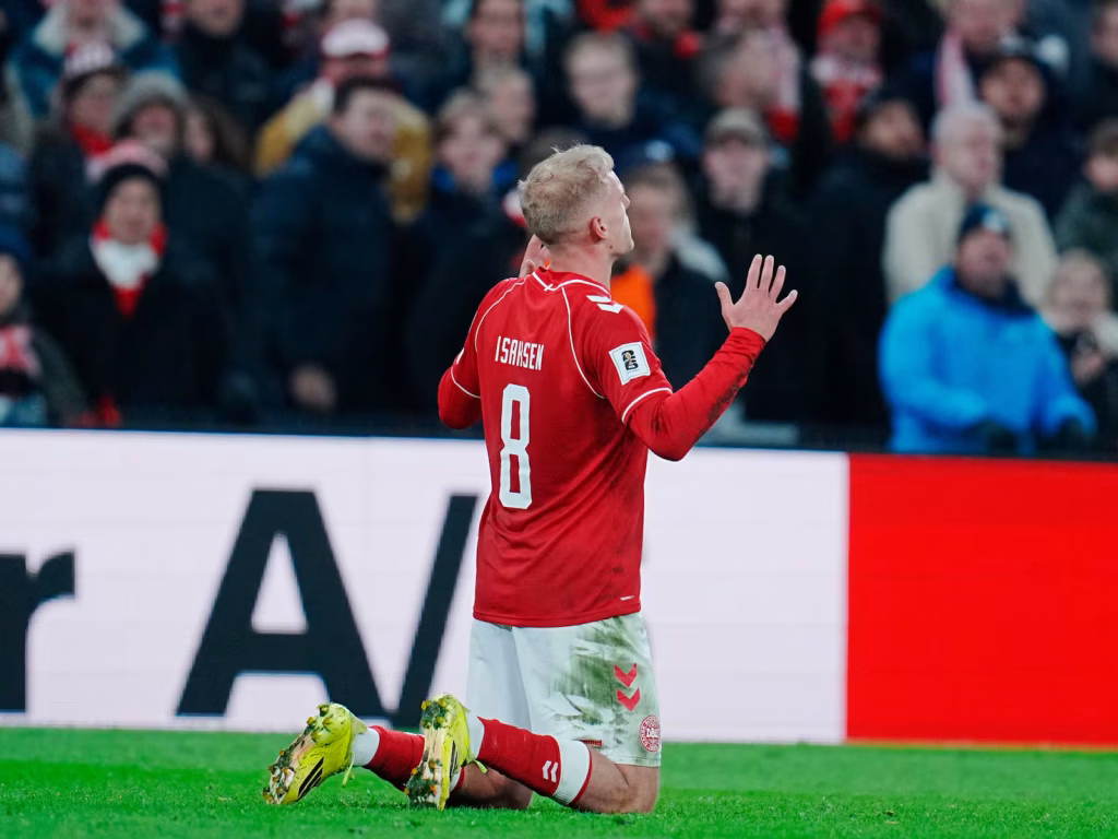 Denmark 4-0 North Macedonia: Danes One Step from World Cup Qualification
