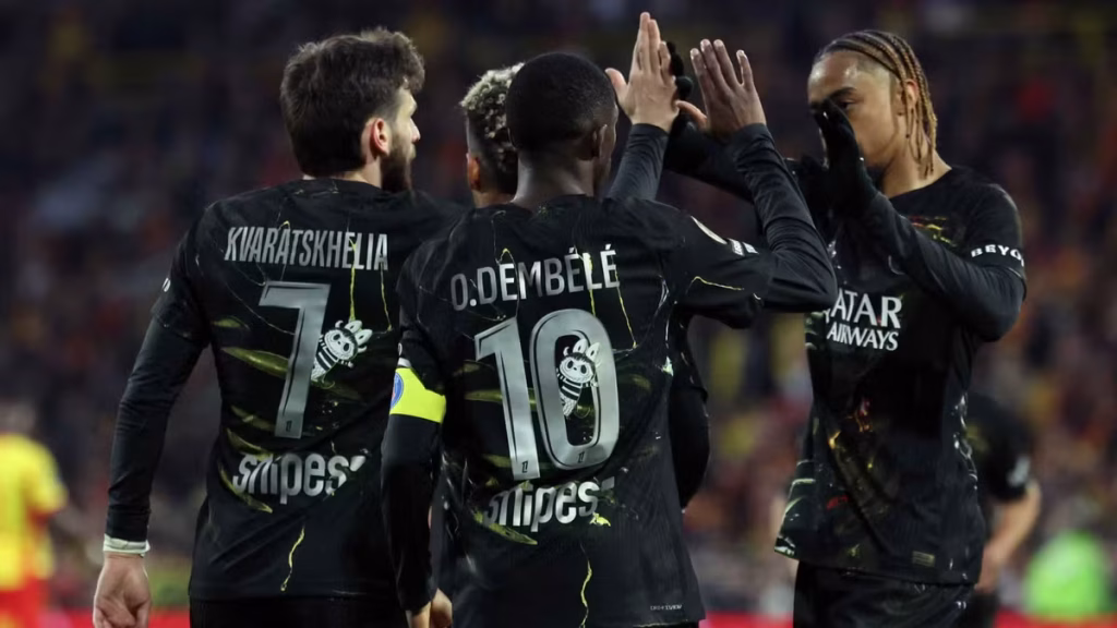 PSG Clinch Historic Fifth Straight Ligue 1 Title After Beating Lens
