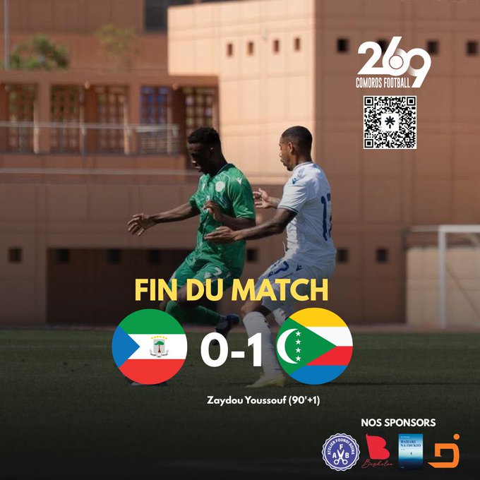 Comoros Beat Equatorial Guinea 1-0 with Last-Minute Winner
