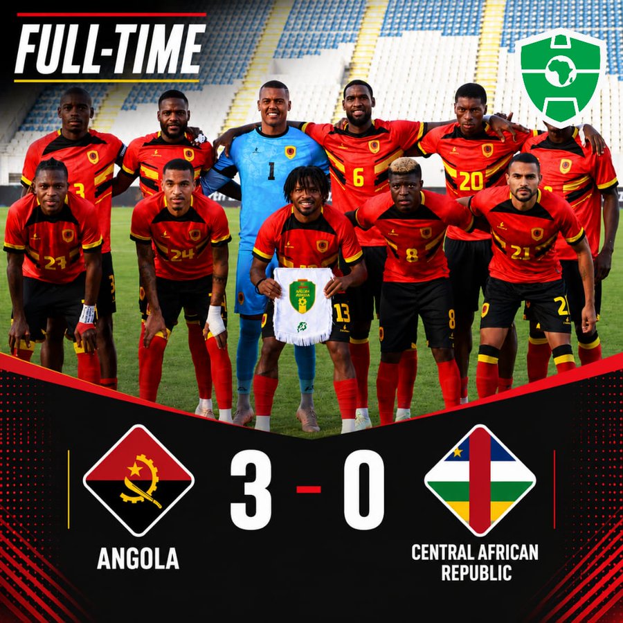 Angola Cruise Past Central Africa Republic 3-0 in Dominant Friendly Victory