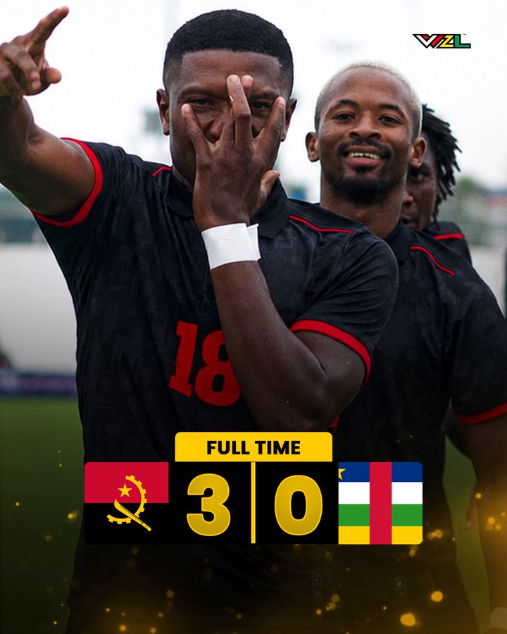 Angola Cruise Past Central Africa Republic 3-0 in Dominant Friendly Victory