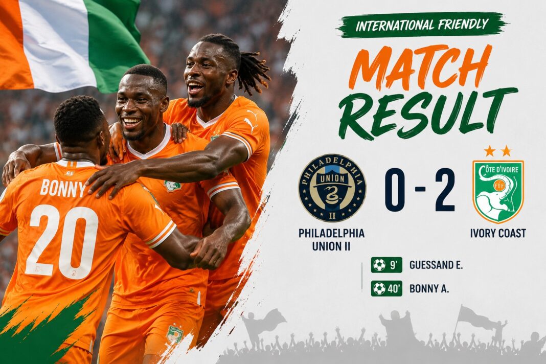 Ivory Coast Cruise Past Philadelphia Union II with Comfortable 2-0 Victory