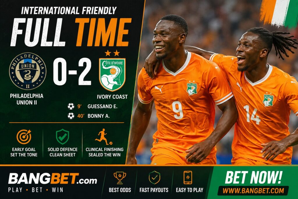 Ivory Coast Cruise Past Philadelphia Union II with Comfortable 2-0 Victory