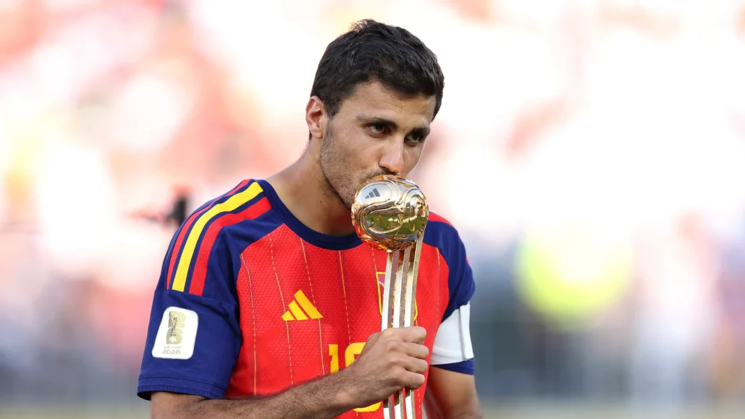 Rodri Wins FIFA World Cup 2026 Golden Ball After Leading Spain to World Cup Glory