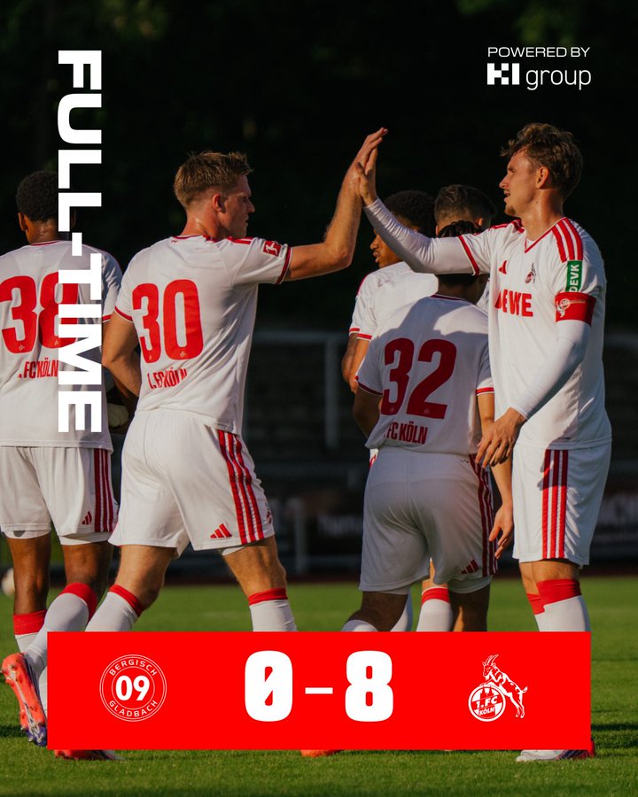 FC Köln Thrash Bergisch Gladbach 8-0 in Pre-Season Friendly