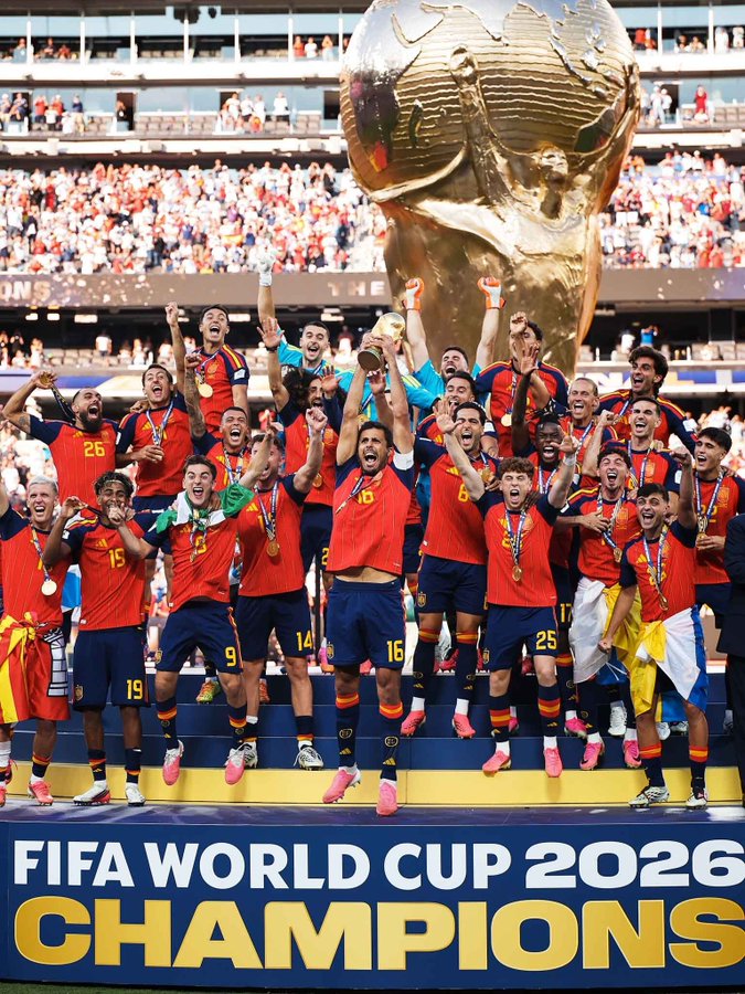 Spain Beat Argentina 1-0 to Lift 2026 FIFA World Cup Trophy