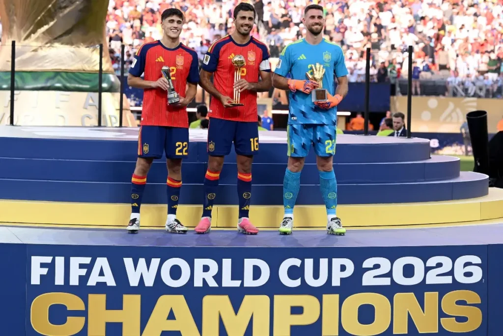 Rodri Wins FIFA World Cup 2026 Golden Ball After Leading Spain to World Cup Glory