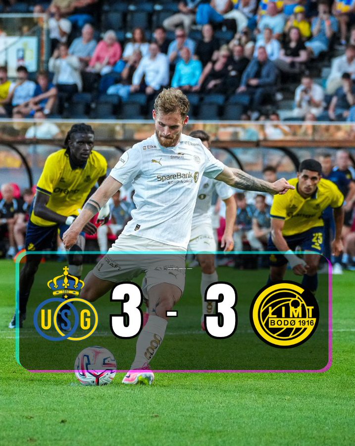 Union SG 3-3 Bodø/Glimt: UCL Thriller