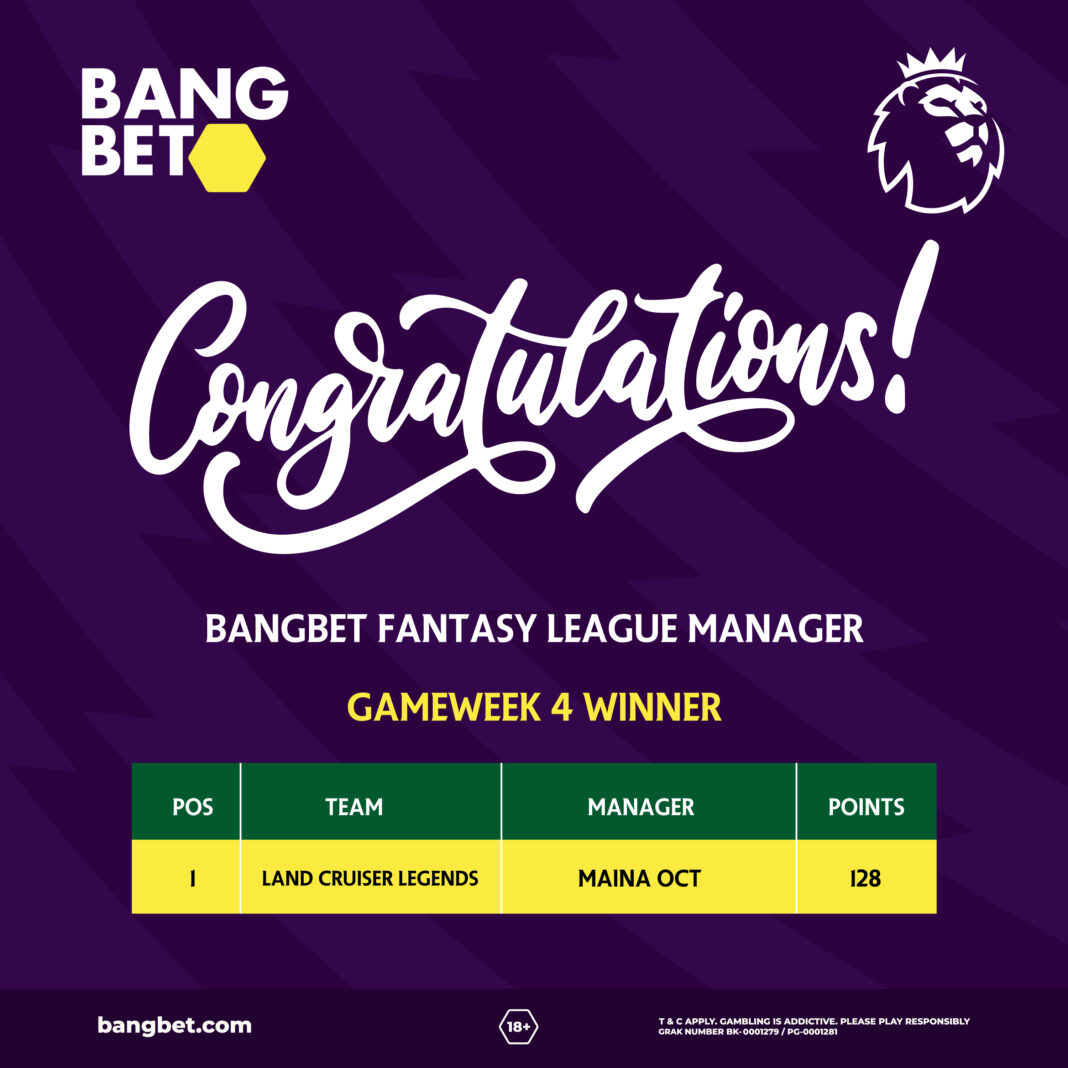 Bangbet Fantasy League Week 4 Winner: LAND CRUISER LEGENDS Takes the Crown