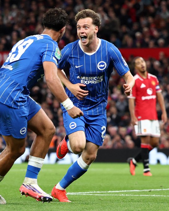 Brighton Stun Manchester United 3-2 in EFL Cup Thriller