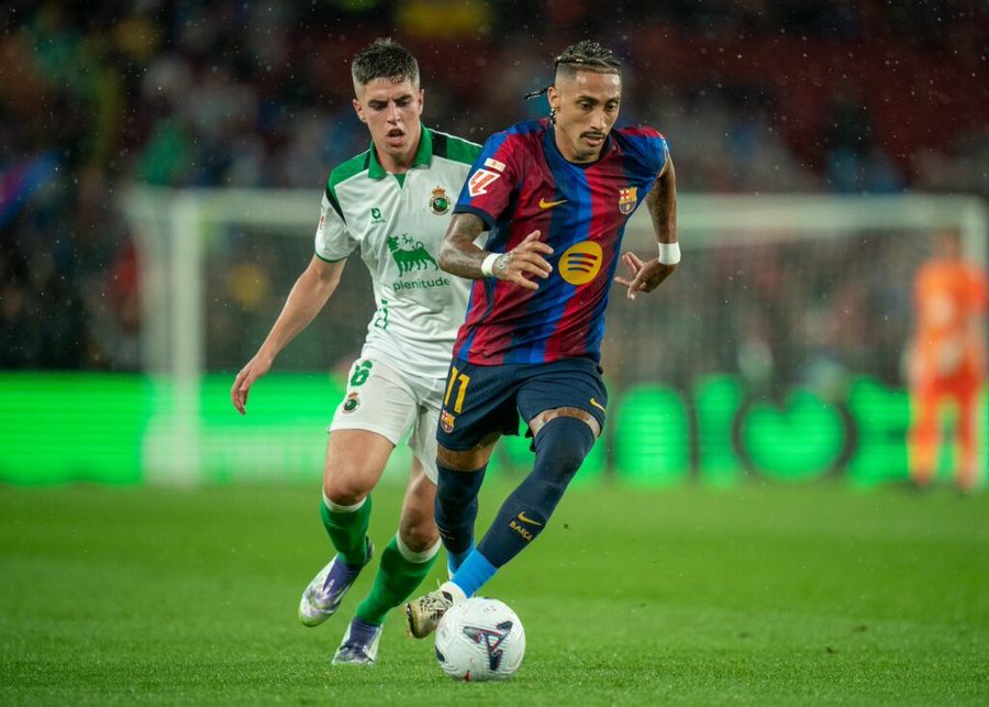 Barcelona 7-2 Racing Santander: Raphinha Hat-Trick Powers Barça Rout