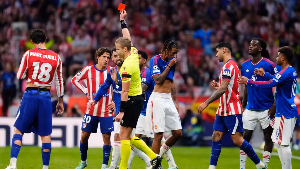Atletico Madrid 2-0 Manchester United: Red Card Drama Sinks Red Devils in UCL