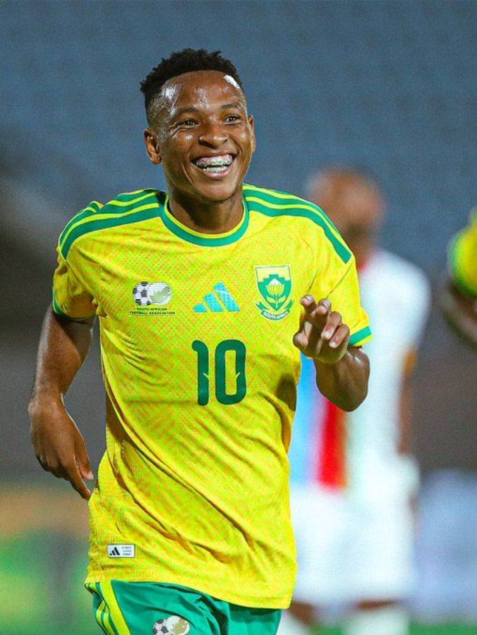 South Africa Crushes Eritrea 5-0 as Mofokeng Shines in AFCON Qualifier