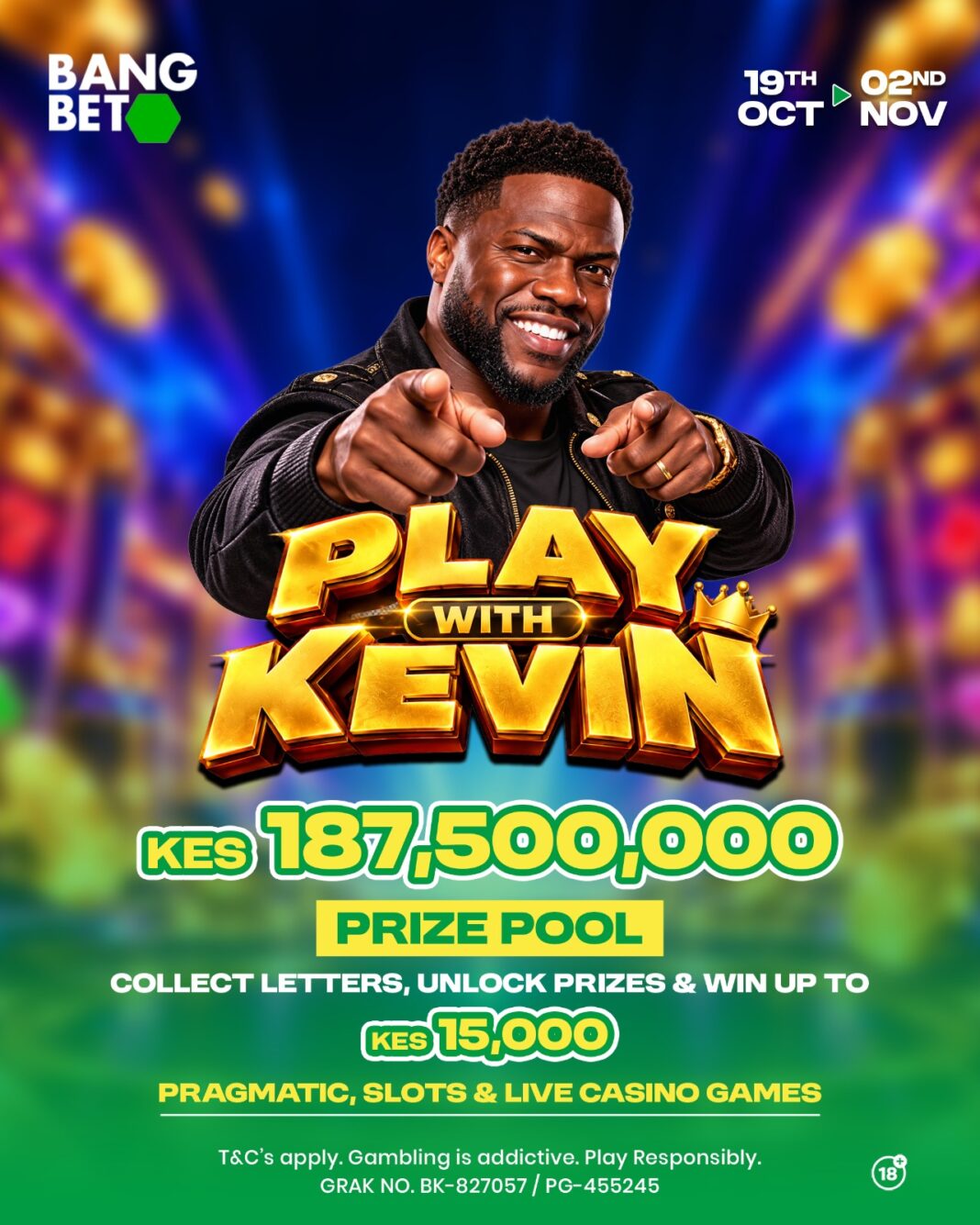 PLAY with KEVIN Bangbet Kenya: Win Up to KES 15,000