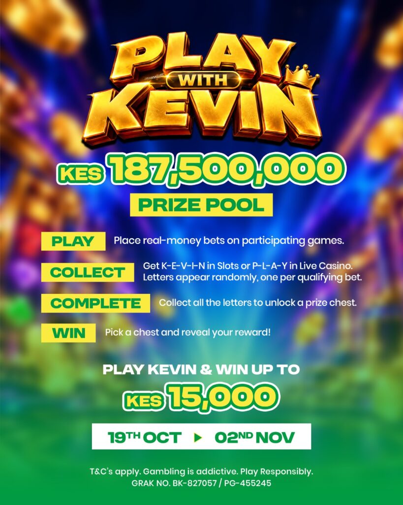 PLAY with KEVIN Bangbet Kenya: Win Up to KES 15,000