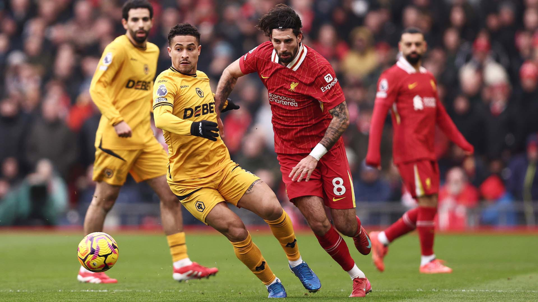 Liverpool 2-1 Wolves: Diaz and Salah Secure Reds’ Victory in Nervy Finish
