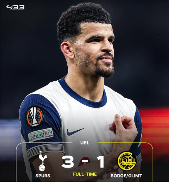 Tottenham Wins Over Bodø/Glimt 3-1 at Hotspur Stadium