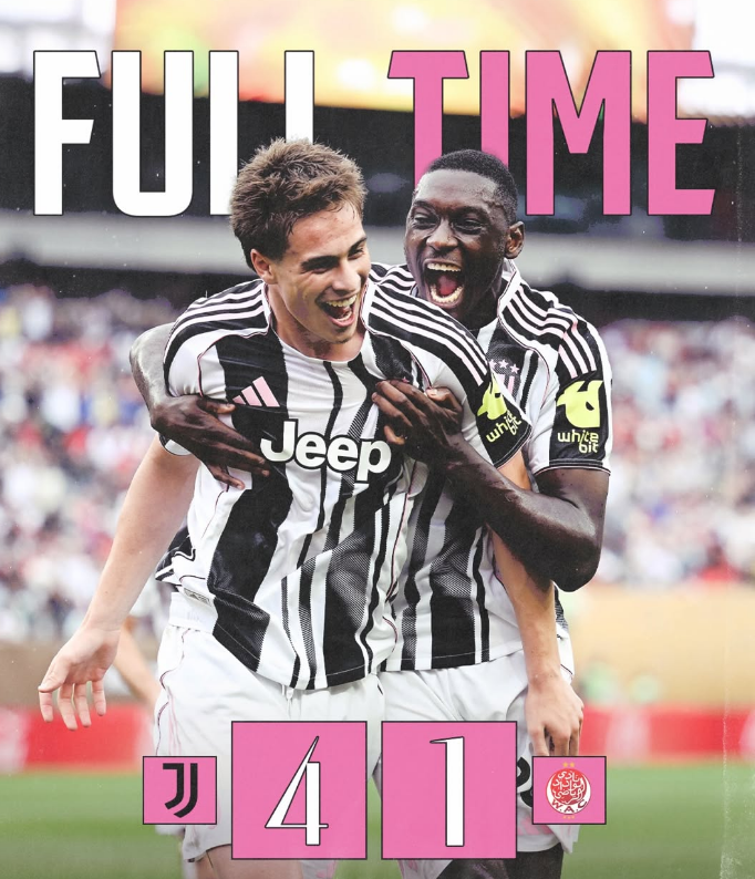 Juventus Dominate Wydad 4-1 to Top Group G at Club World Cup 2025