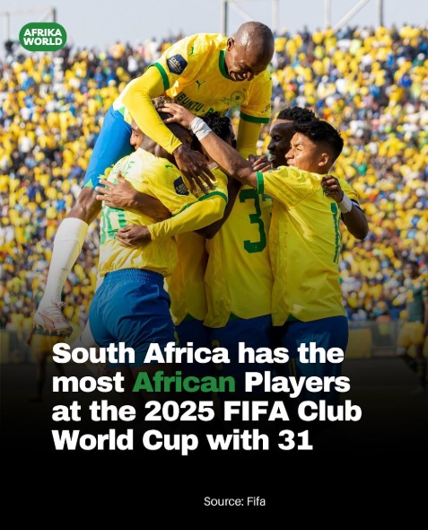 South Africa Leads Africa with 31 Players at 2025 FIFA Club World Cup