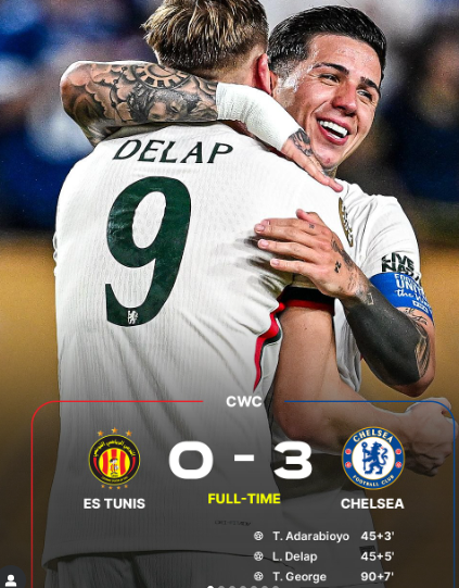Chelsea Cruise Past ES Tunis 3-0 to Seal Club World Cup Knockout Spot